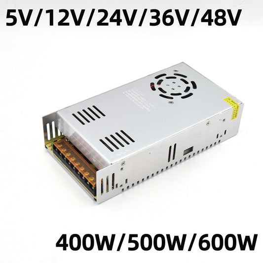 400W 500W 600W Switching Power Supply Light Transformer AC 110V 220V To DC 5V 12V 24V 36V 48V Power Supply Source Adapter For Le